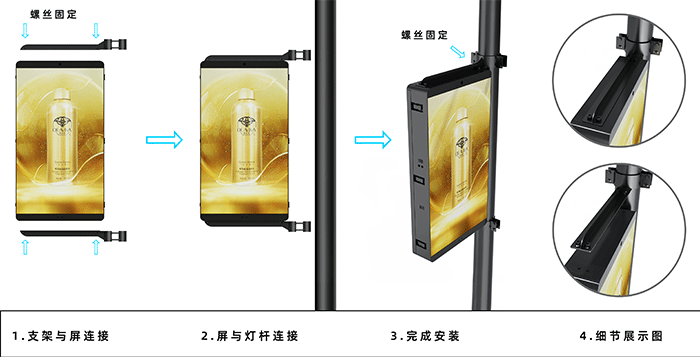 LED燈桿屏,燈桿屏 LED燈桿屏,燈桿屏