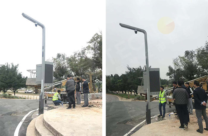 光明滑草游樂園燈桿屏安裝完畢 光明滑草游樂園燈桿屏安裝完畢